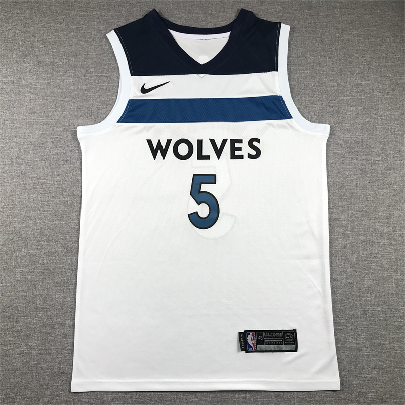 Men Minnesota Timberwolves #5 Edwards White 2024 Nike NBA Jersey style 2->minnesota timberwolves->NBA Jersey